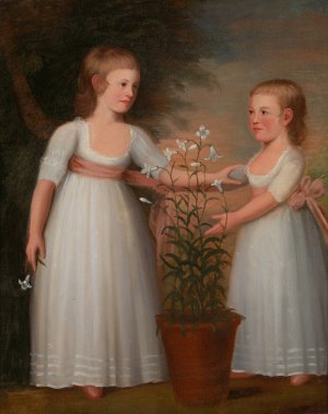 The Davis Children by Edward Savage Oil Painting