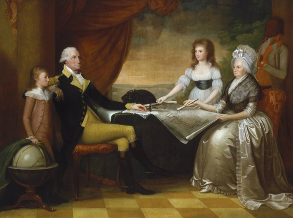 The Washington Family  by Edward Savage - Hand-Painted Oil Painting Reproduction