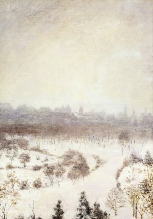 Central Park by Edward Stieglitz Oil Painting