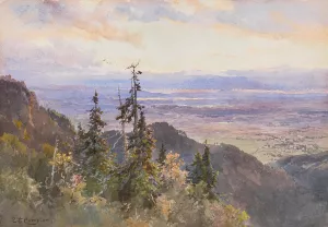 An der Benediktenwand by Edward Theodore Compton Oil Painting