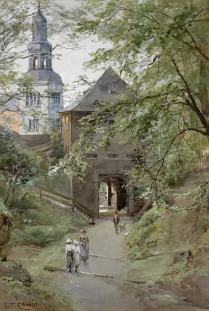 Augustiner Brau und Kloster Mulln by Edward Theodore Compton Oil Painting