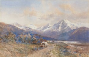 Blick auf den Ortler von St. Valentin by Edward Theodore Compton Oil Painting