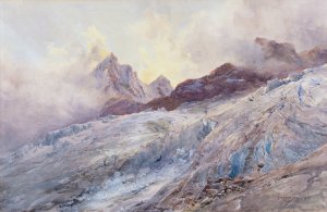 Finsteraarhorn by Edward Theodore Compton Oil Painting