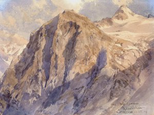 Hohe Kammer Kitzsteinhorn by Edward Theodore Compton Oil Painting
