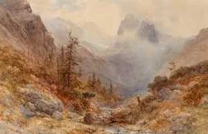 Hollenthal, Bavaria Oil painting by Edward Theodore Compton