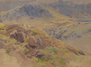 Llyn Idwal by Edward Theodore Compton Oil Painting