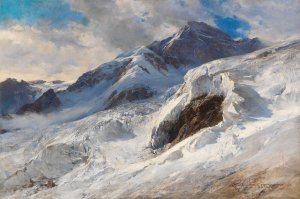 Lyskamm by Edward Theodore Compton Oil Painting