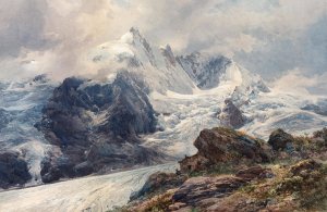 The Grossglockner by Edward Theodore Compton Oil Painting