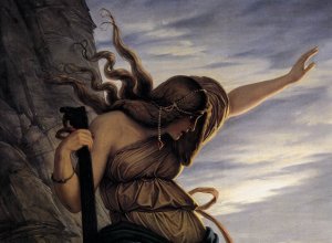 The Lorelei Detail Oil painting by Edward Von Steinle