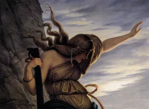 The Lorelei Detail Oil painting by Edward Von Steinle