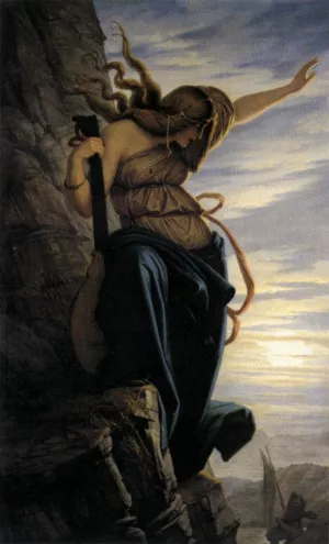 The Lorelei by Edward Von Steinle Oil Painting