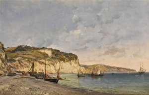 Beer Cove, Devon by Edward William Cooke Oil Painting