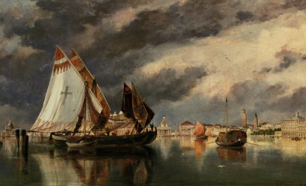 Main Product Photo of In The Lagoon Painting by Edward William Cooke