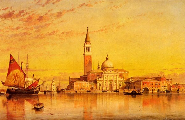 San Giorgio Maggior, Venice by Edward William Cooke - Hand-Painted Oil Painting Reproduction