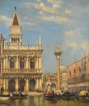 The Piazzetta Of St Mark, Venice by Edward William Cooke Oil Painting