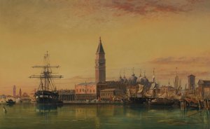 Venice by Edward William Cooke Oil Painting
