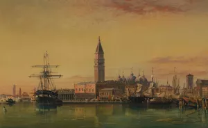 Venice by Edward William Cooke Oil Painting