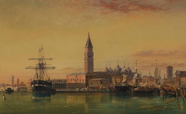 Venice  by Edward William Cooke - Hand-Painted Oil Painting Reproduction