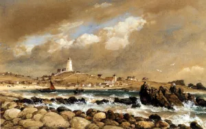 View of St. Agnes, Scilly Isles by Edward William Cooke Oil Painting