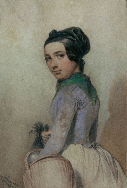Jungfer Lisi  by Edward Young - Hand-Painted Oil Painting Reproduction