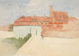 Architectural Study III by Edwin Austin Abbey Oil Painting