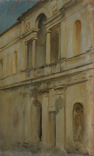 Architectural Study by Edwin Austin Abbey Oil Painting