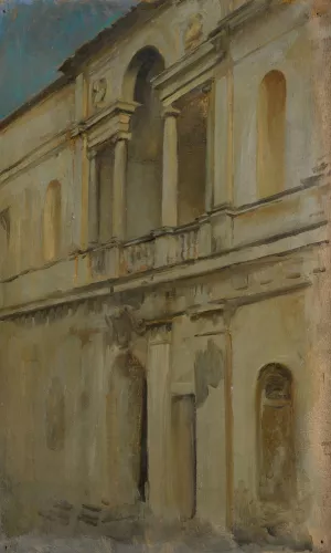 Architectural Study by Edwin Austin Abbey Oil Painting