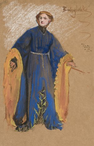 Bolingbroke, costume sketch for King Richard II Oil painting by Edwin Austin Abbey