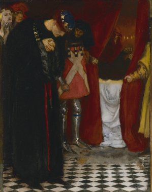 Come hither, gracious sovereign, view this body, King Henry VI, Part II, Act III, Scene II by Edwin Austin Abbey Oil Painting