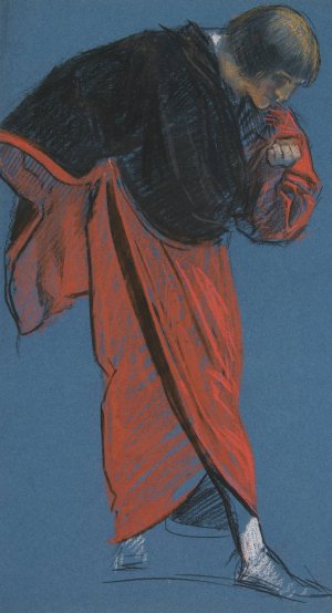 Figure study for 'Measure for Measure'II by Edwin Austin Abbey Oil Painting