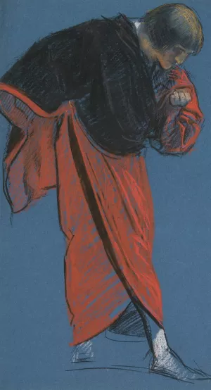 Figure study for 'Measure for Measure'II Oil painting by Edwin Austin Abbey
