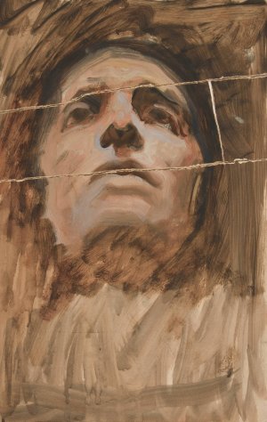 Figure Study by Edwin Austin Abbey Oil Painting