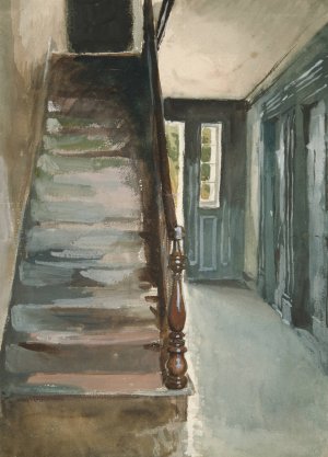 Interior Study by Edwin Austin Abbey Oil Painting