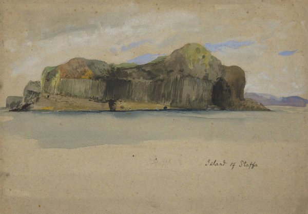 Island of Staffa by Edwin Austin Abbey - Hand-Painted Oil Painting Reproduction