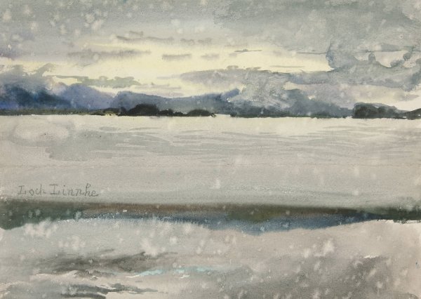 Loch Linnhe by Edwin Austin Abbey - Hand-Painted Oil Painting Reproduction