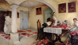 Potpourri by Edwin Austin Abbey Oil Painting