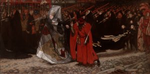 Richard, Duke of Gloucester, and the Lady Anne by Edwin Austin Abbey Oil Painting