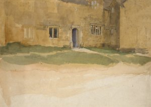 Study of an English medieval house Oil painting by Edwin Austin Abbey