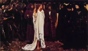 The Penance of Eleanor, Duchess of Glouster by Edwin Austin Abbey - Oil Painting Reproduction