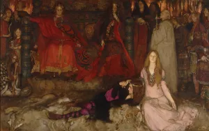 The Play Scene in Hamlet, Act III, Scene II by Edwin Austin Abbey Oil Painting