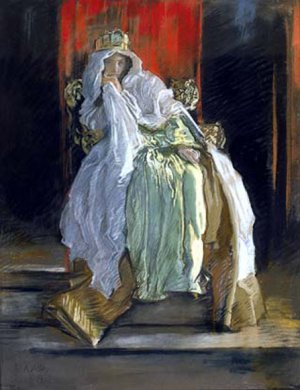 The Queen in Hamlet Oil painting by Edwin Austin Abbey