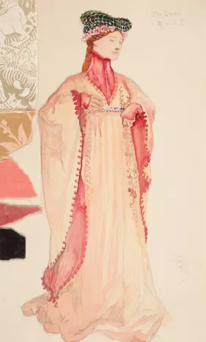 The Queen Oil painting by Edwin Austin Abbey