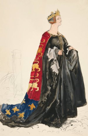 The Queen by Edwin Austin Abbey Oil Painting