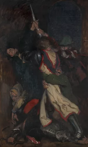 The Squire of Low Degree by Edwin Austin Abbey Oil Painting