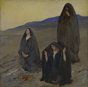 The Three Marys by Edwin Austin Abbey Oil Painting