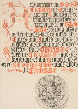 Title page design, Scribner's Magazine by Edwin Austin Abbey Oil Painting