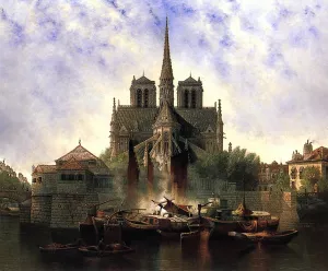 Notre Dame, Paris by Edwin Deakin - Oil Painting Reproduction