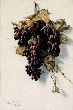 Still Life with Grapes by Edwin Deakin Oil Painting