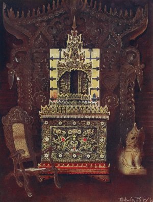 Asiatic furniture from the collection of Lord Curzon of Kedleston by Edwin Foley Oil Painting