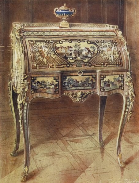 Escritoire a toilette  by Edwin Foley - Hand-Painted Oil Painting Reproduction